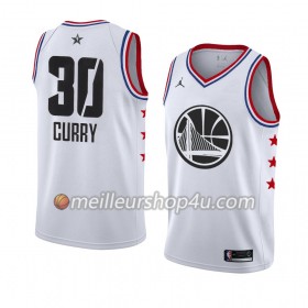 Maillot Basket Homme Golden State Warriors Stephen Curry 30 2019 All-Star Jordan Brand Blanc Swingman